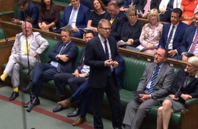 David Morris MP in the chamber