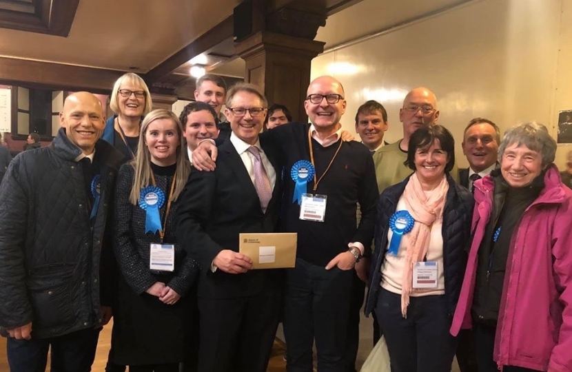 David Morris MP and his team at the General Election Count 