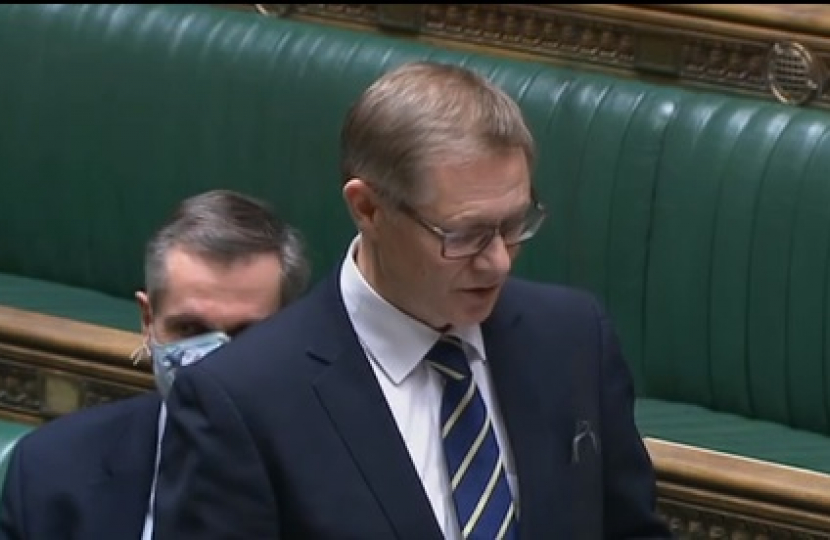 David Morris MP in the chamber for the Carnforth Petition 