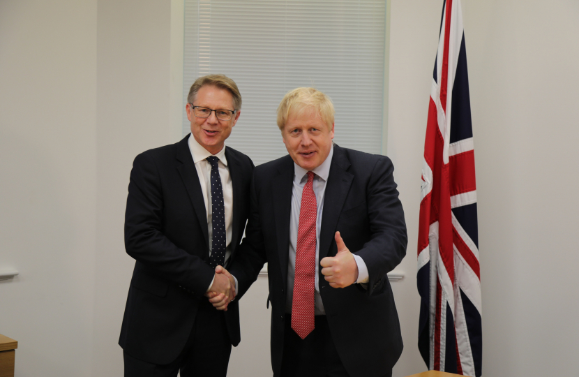 David Morris MP and Prime Minister Boris Johnson 