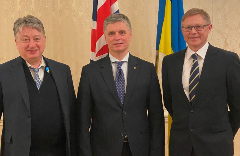 Ukraine Ambassador, Alexander Temerko and David Morris MP 