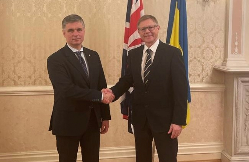 Ukraine Ambassador and David Morris MP 