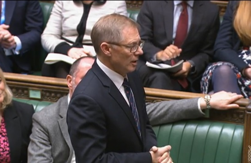 David Morris MP in the Chamber of the House of Commons 