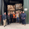 David Morris MP and Stephen Talbot Opening Logs Direct's Kiln in Halton with Members of the local parish Councils in Halton and Kellet 