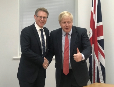 David Morris MP and the Prime Minister 