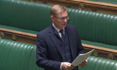 David in the House of Commons presenting the Morecambe Town Council Petition 