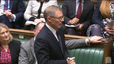 David Morris MP in the Chamber of the House of Commons 